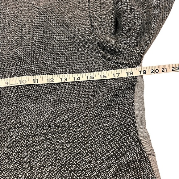 Theory Wool Combo Adashi K Moto Jacket Black & Grey Collared Full Zip Large - Picture 8 of 10